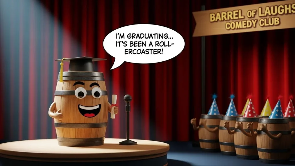 hilarious barrel puns & captions 