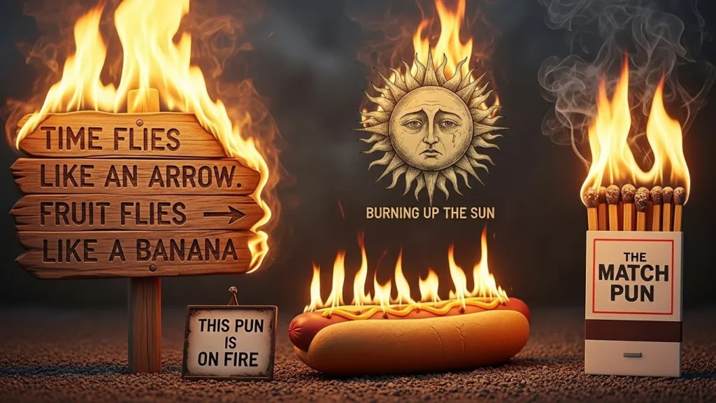 burning puns