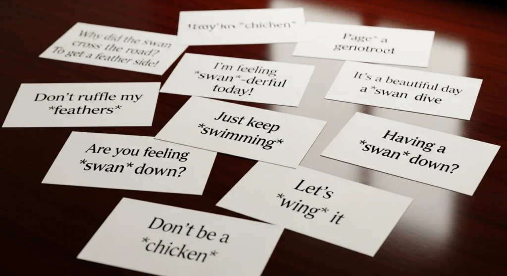 Short swan puns