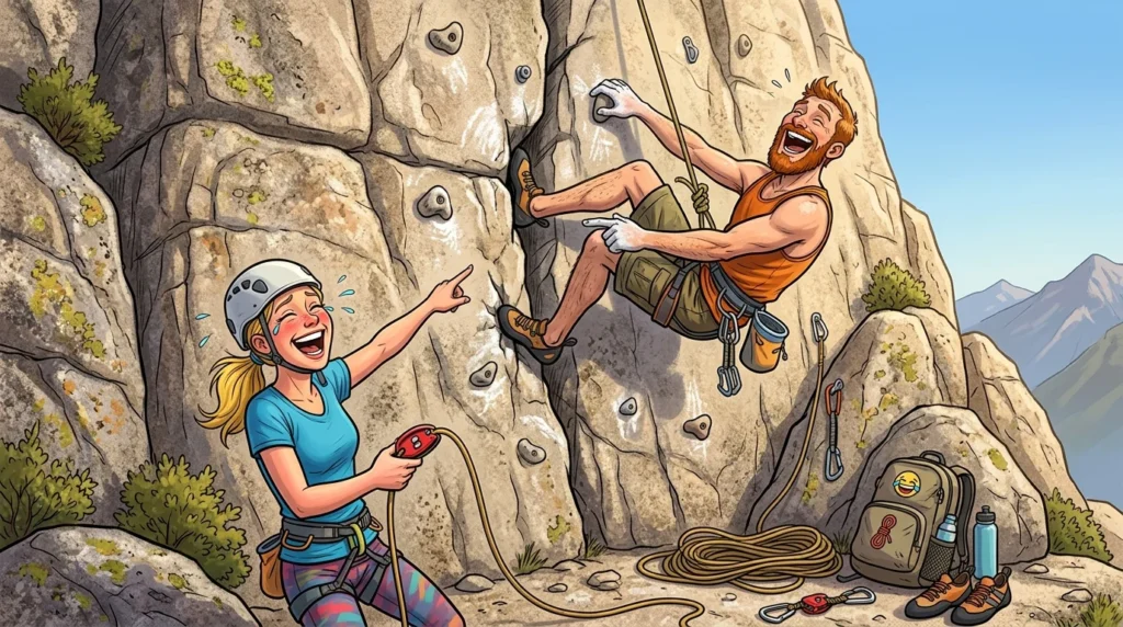 rock climbing puns