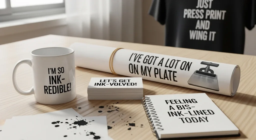 short printing puns