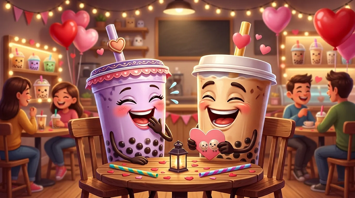 Boba Puns Valentines