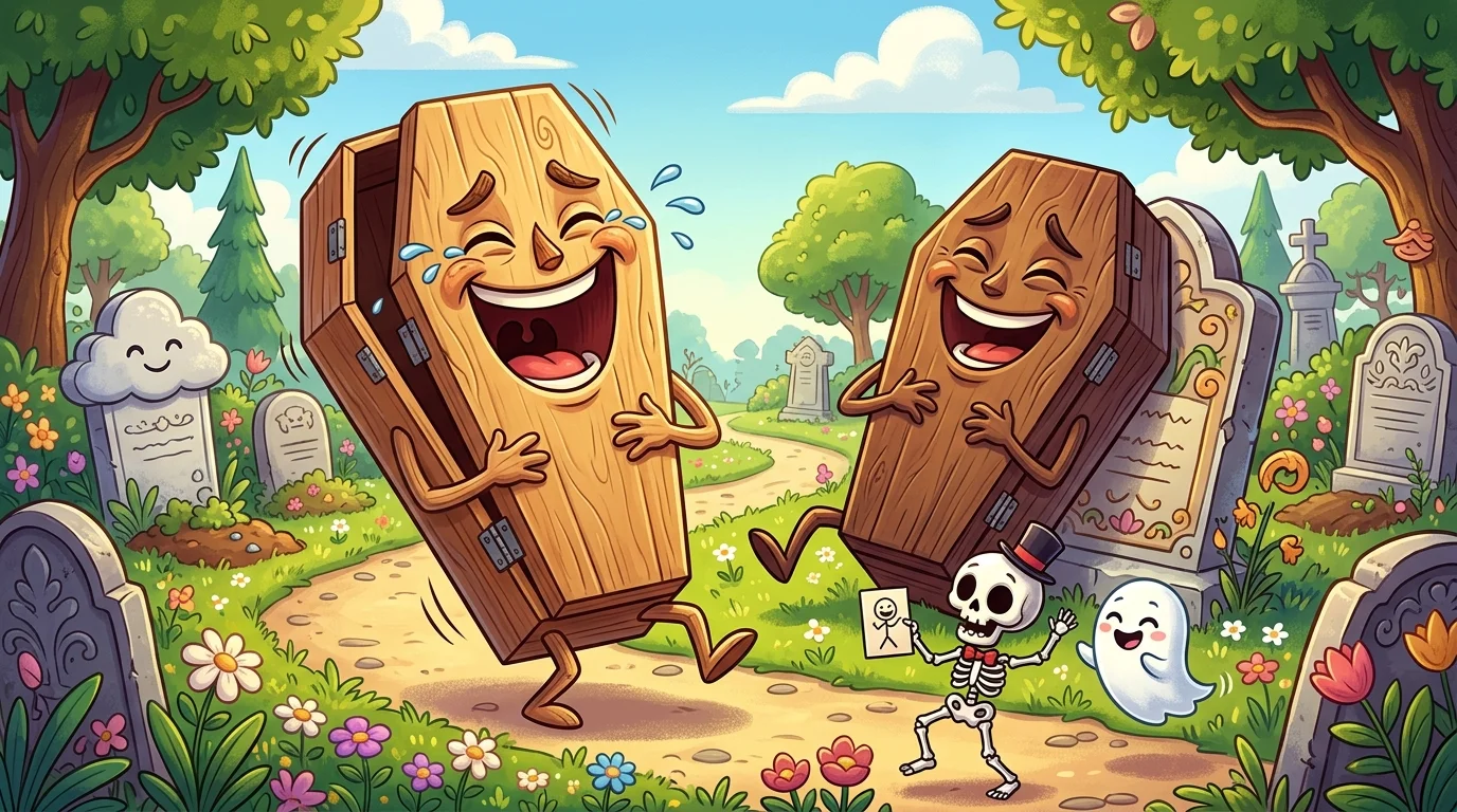 Clever Coffin Wordplay for Instagram