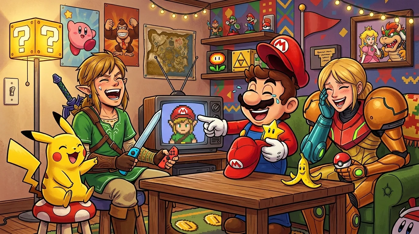 Clever Nintendo Wordplay for Instagram