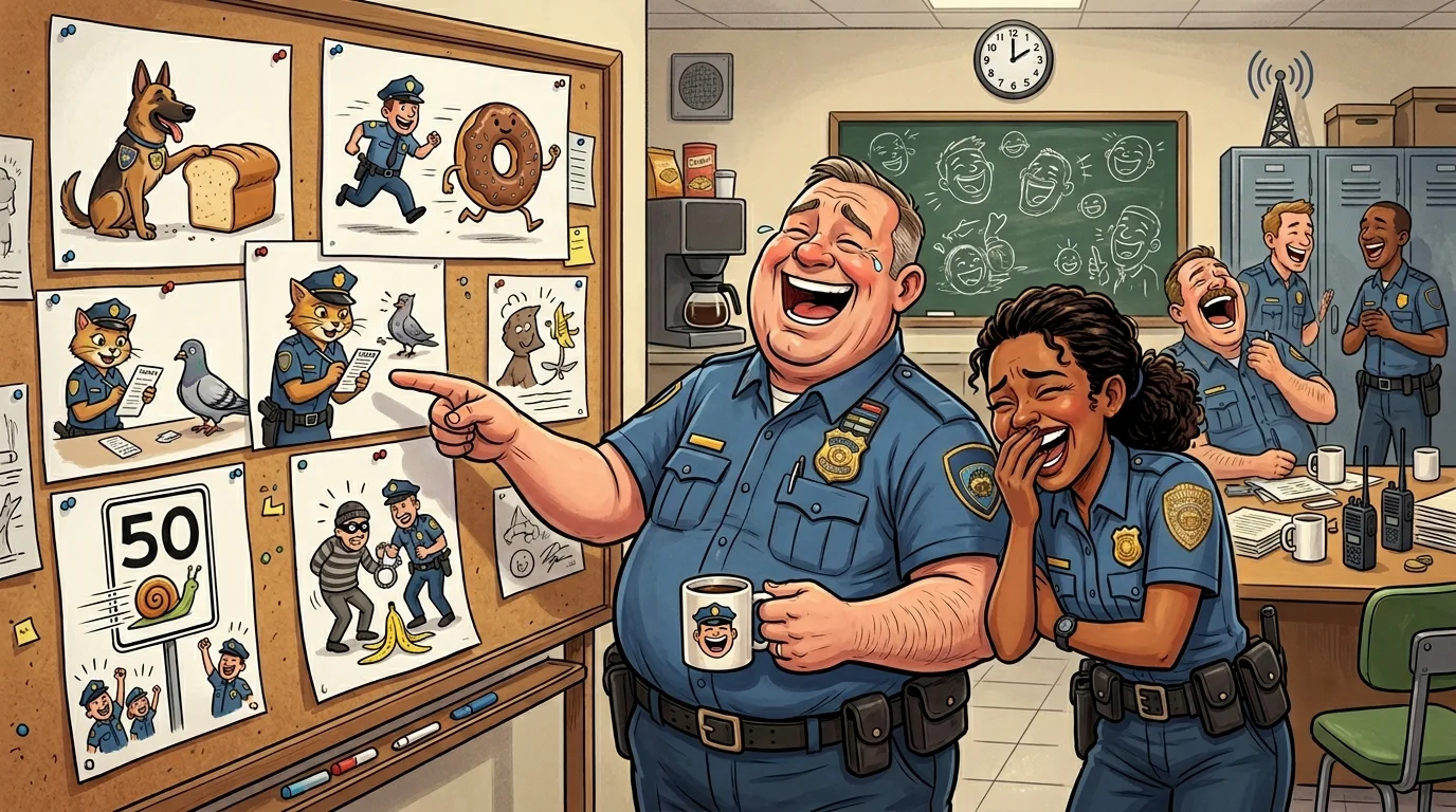 Clever Police Wordplay for Instagram