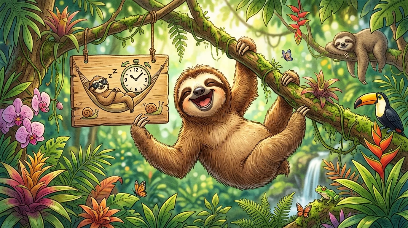 Clever Sloth Wordplay for Instagram
