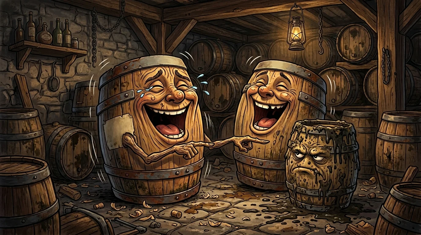 Dirty barrel puns