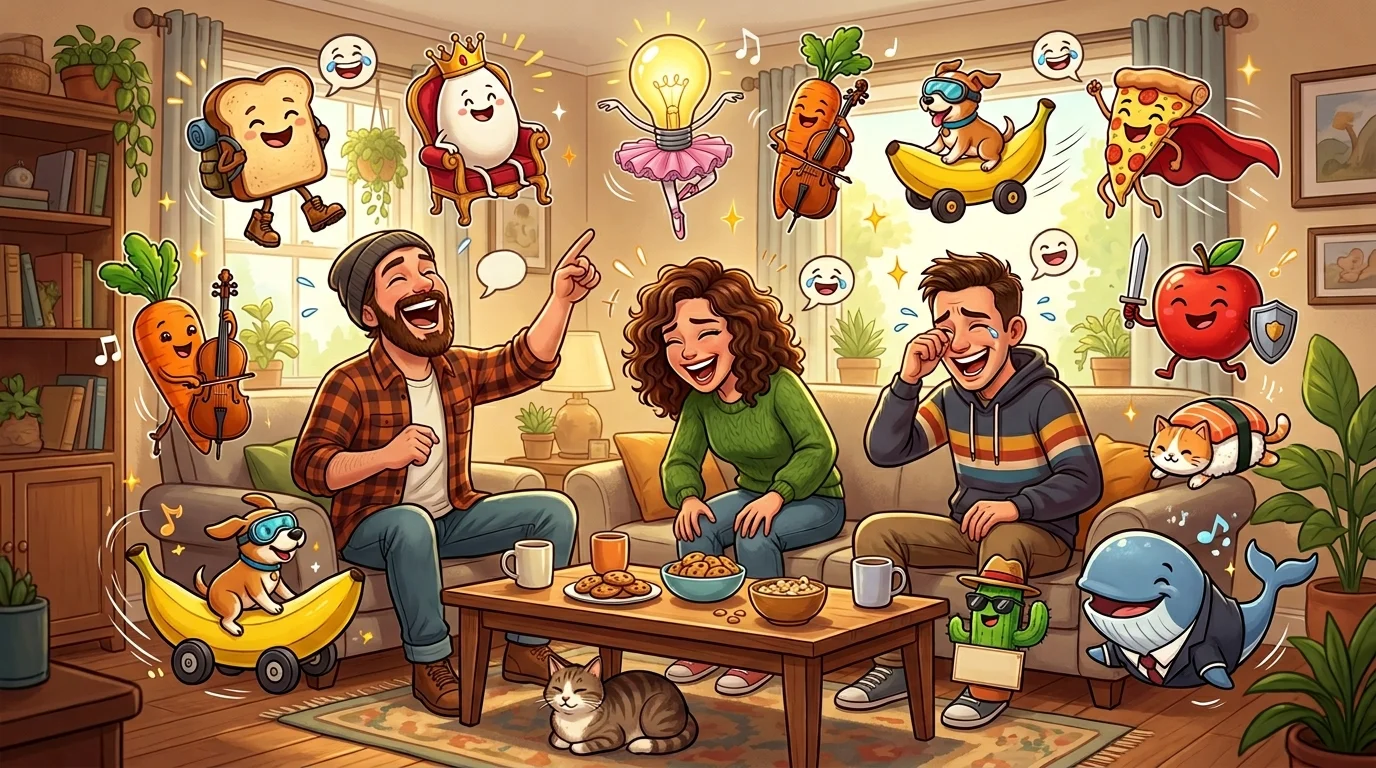 Hilarious Floating Puns & Captions