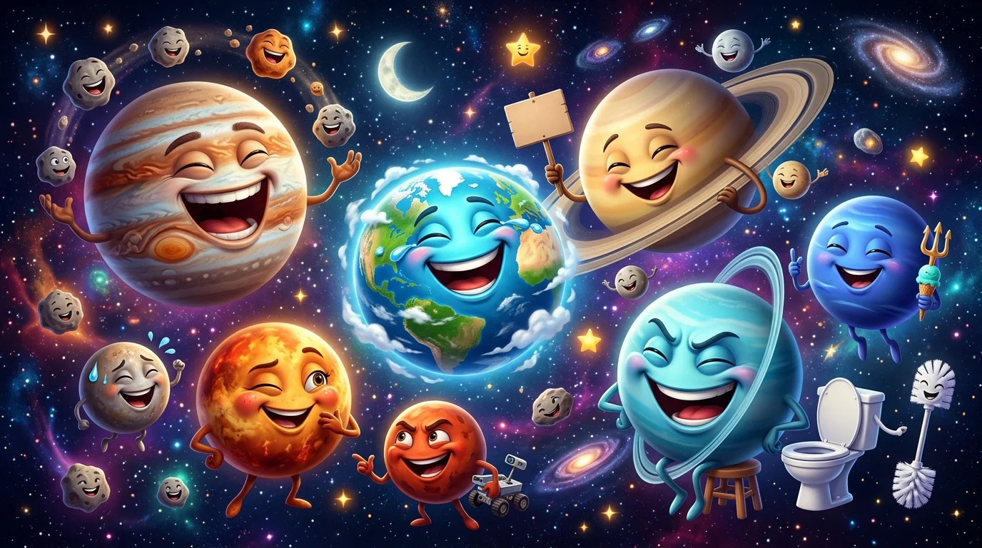 Hilarious Planet Puns & Captions