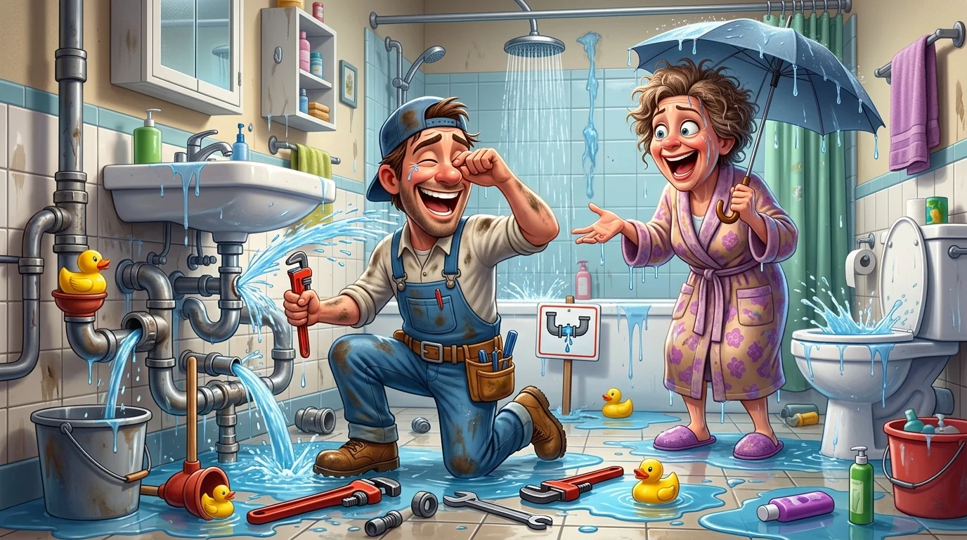 Hilarious Plumbing Puns & Captions