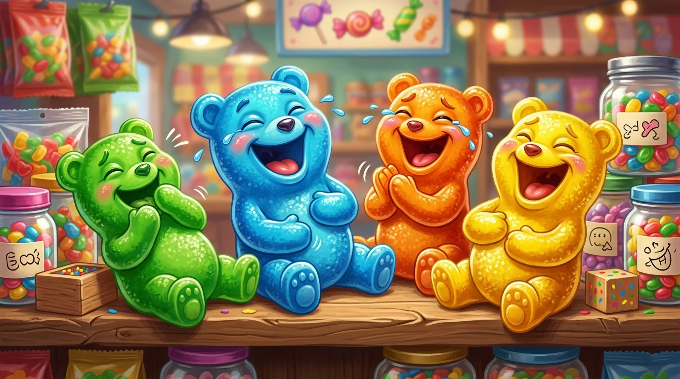 Snappy Gummy One Liner Jokes