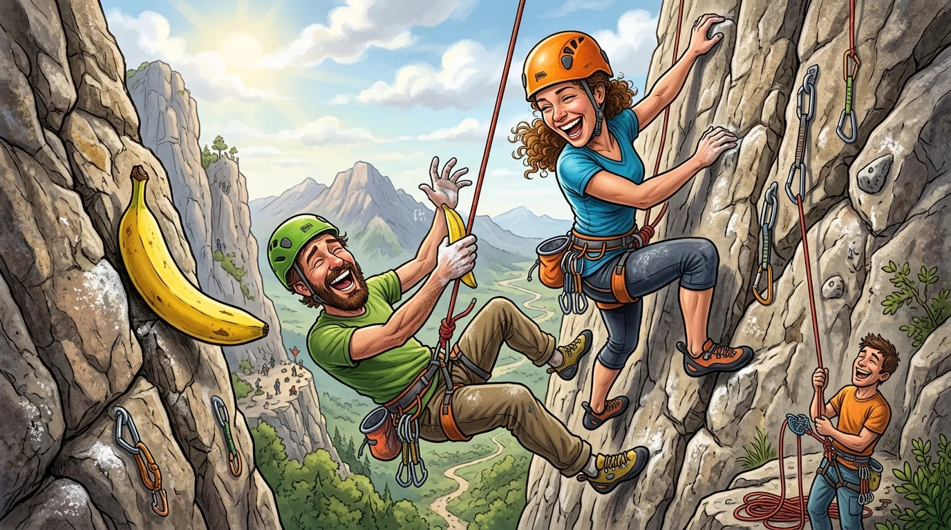 Snappy Rock Climbing One Liner Jokes