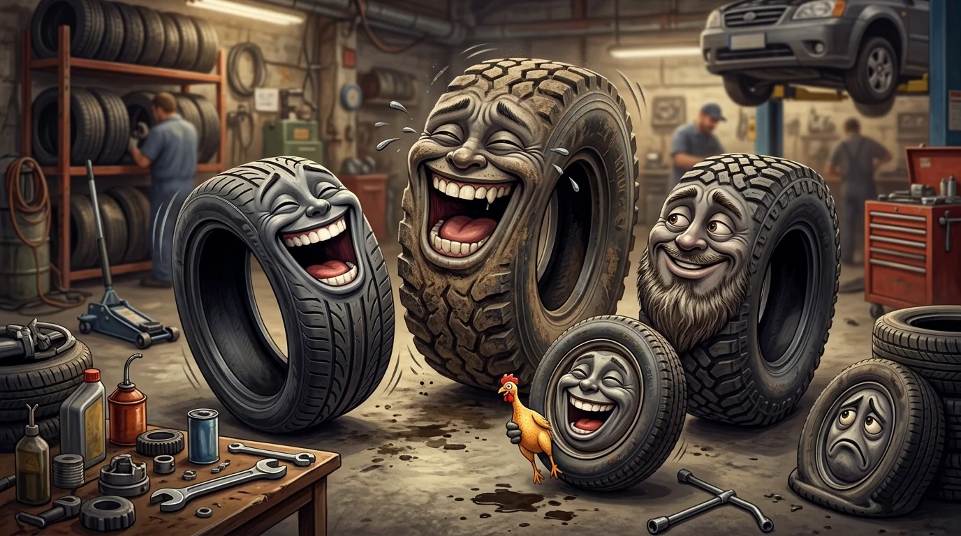 Snappy Tire One Liner Jokes